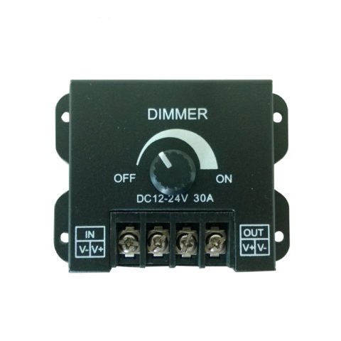 30A LED Dimmer Metal Shell - Black