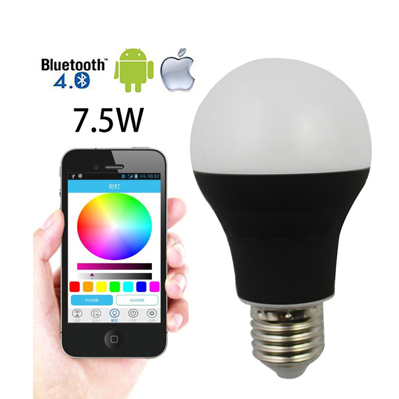 7.5W Bluetooth E27 bulb Bluetooth APP control