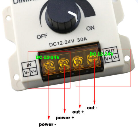 LED Dimmer Brightness Adjustable 30A 360W Controller